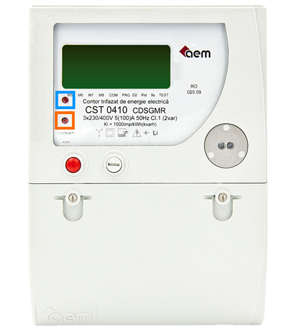 Contor trifazat de energie electrica AEM CST 0410 - autocitiri